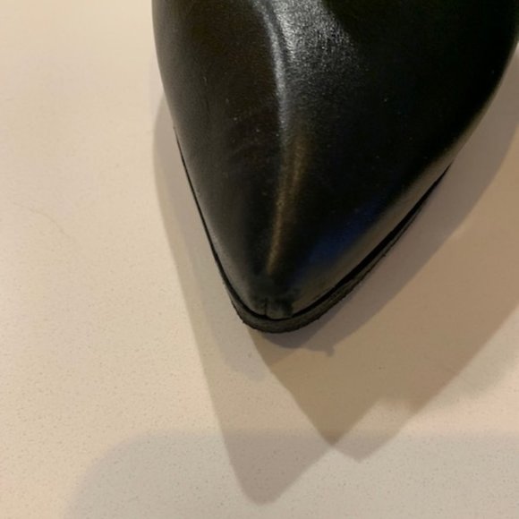 Lanvin Leather pointed toe booties - Picture 3 of 4